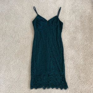 Figment of Fascination Green Lace Bodycon Dress